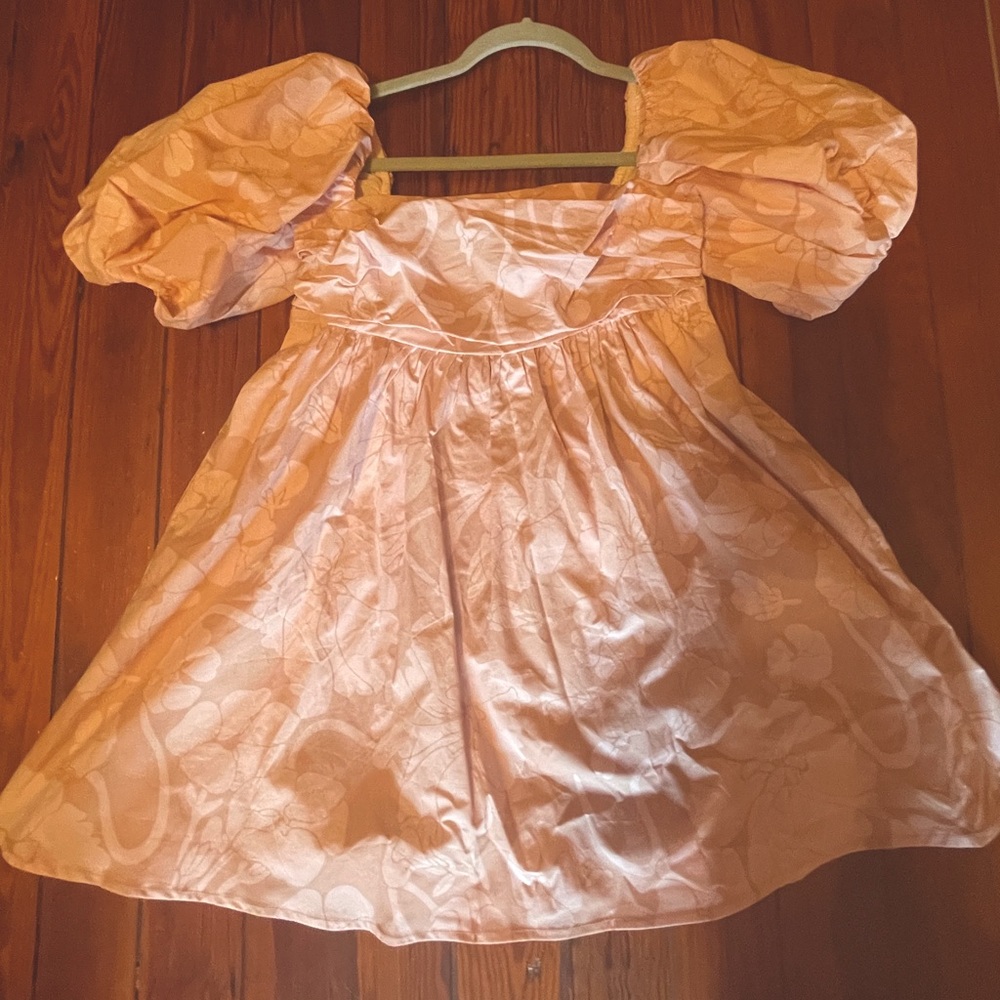 J. CREW PUFF-SLEEVE MINI DRESS IN WINDSWEPT FLORAL